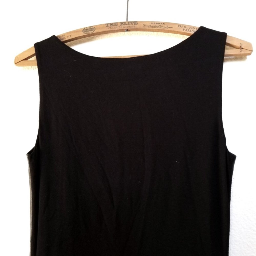 NEW | Bailey 44 Waterfall Faux Leather Dress Black - Picture 12 of 12